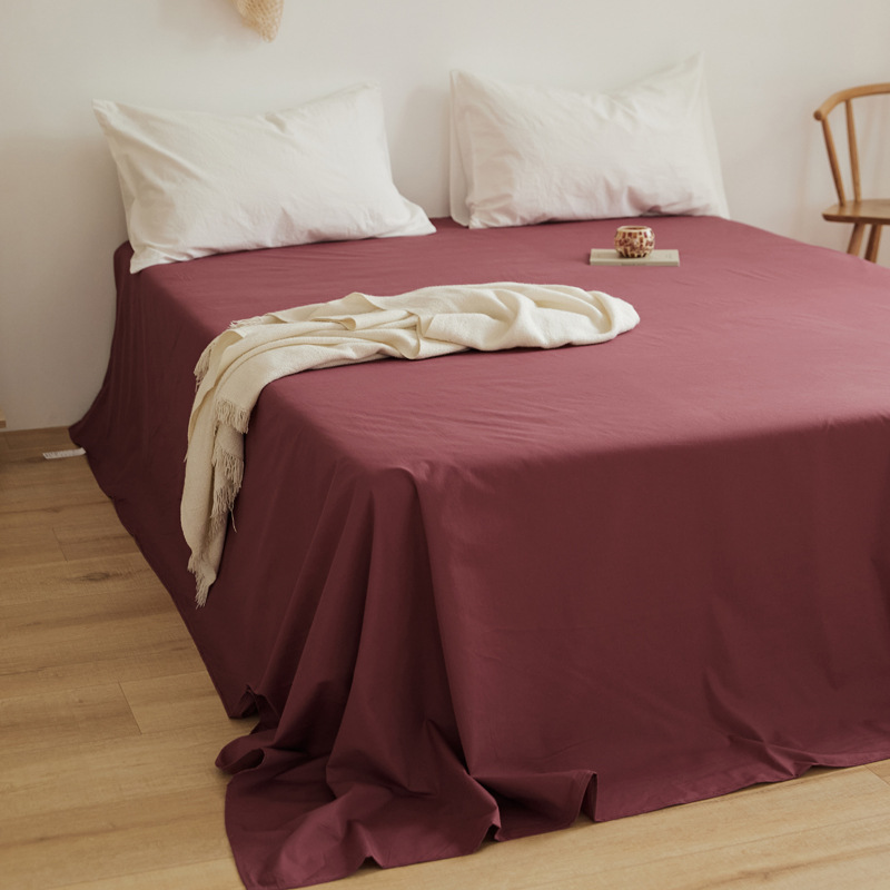 100 sábanas de algodón de color sólido sábanas de algodón dormitorio sábanas dobles individuales sábanas de piel de padres