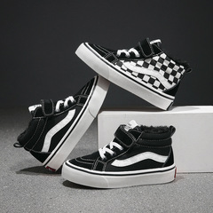 Boys' and Girls' Double Cotton Winter Boots with Fleece Lining and Thick Upturn Canvas Shoes - 2023 New Arrival for Children and Toddlers