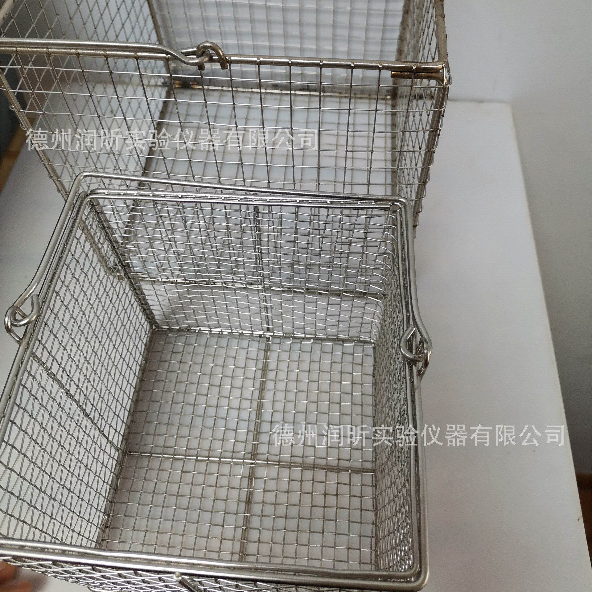 手提式采样筐子 不锈钢圆形沥水篮筐  消毒筐 采样筐