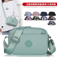 防水尼龙牛津布女包单肩包中年妈妈包斜挎包婆婆休闲布包印花背包