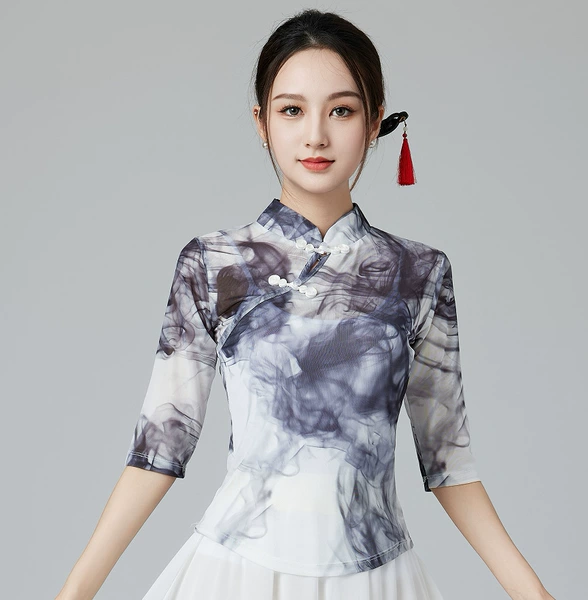 Ink mid-sleeve coat + white suspender belt