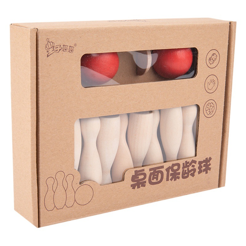 Juguetes para padres e hijos bolos de madera desarrollo cerebral educativo para niños deportes de pelota interior y exterior bloques de construcción de juegos competitivos