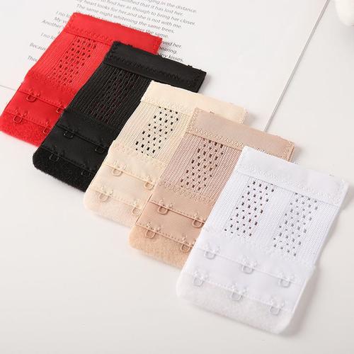 Bra accessories bra extension buckle elastic hollow spray paint two rows three buttons bra extension buckle cross-border independent packaging