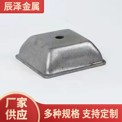 方管堆垛脚碗方通地脚腕货架支撑铁脚碗底座脚座仓储物流重型堆叠