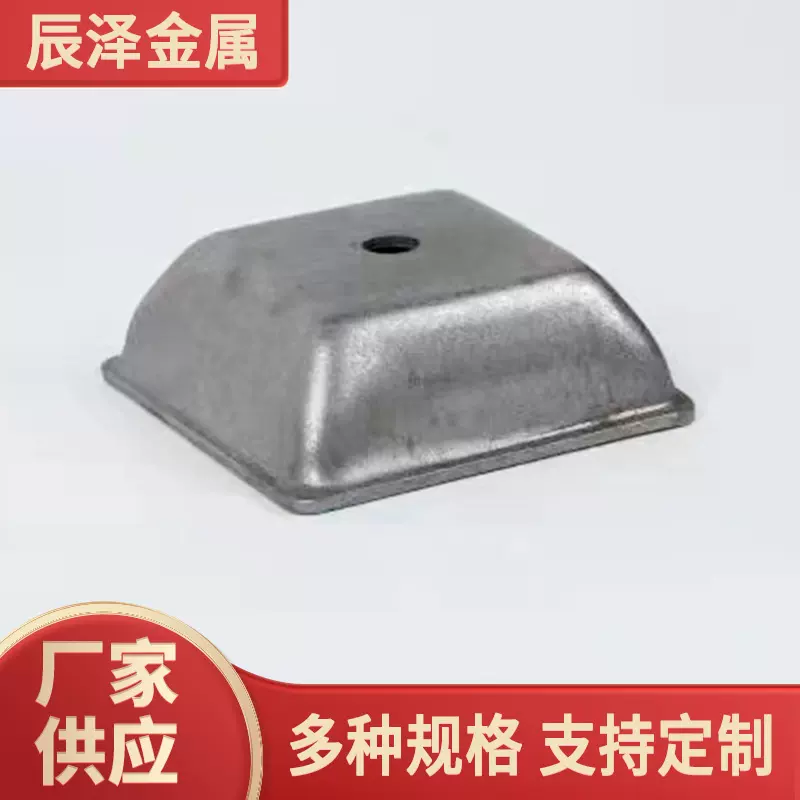 批发方管堆垛脚碗方通地脚腕货架支撑铁脚碗底座脚座仓储物流专用