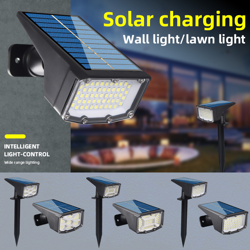 Transfronteriza lámpara solar lámpara de jardín al aire libre LED de alta potencia de luz de inundación hogar al aire libre iluminación lámpara de calle reflector