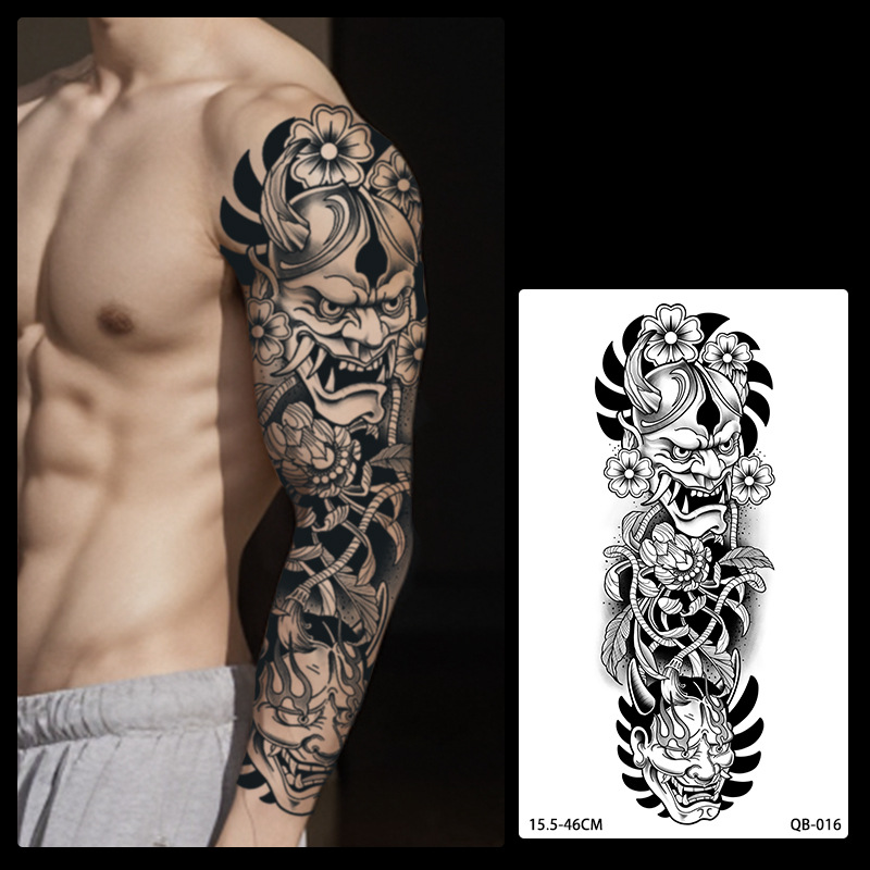 Brazo de flor de brazo completo Parche de tatuaje a base de hierbas Hombres y mujeres Jugo de larga duración impermeable Sentido avanzado no reflectante Nuevo estilo 2025