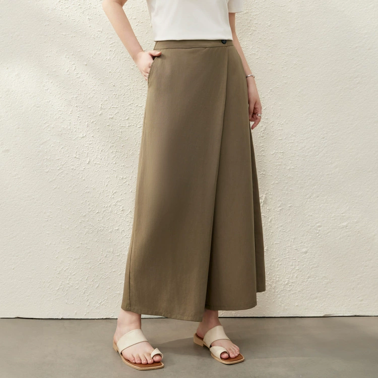 Модные и стильные свободные брюки-кюлоты из лиоцелла, универсальные брюки больших размеров, женская одежда для летних новинок