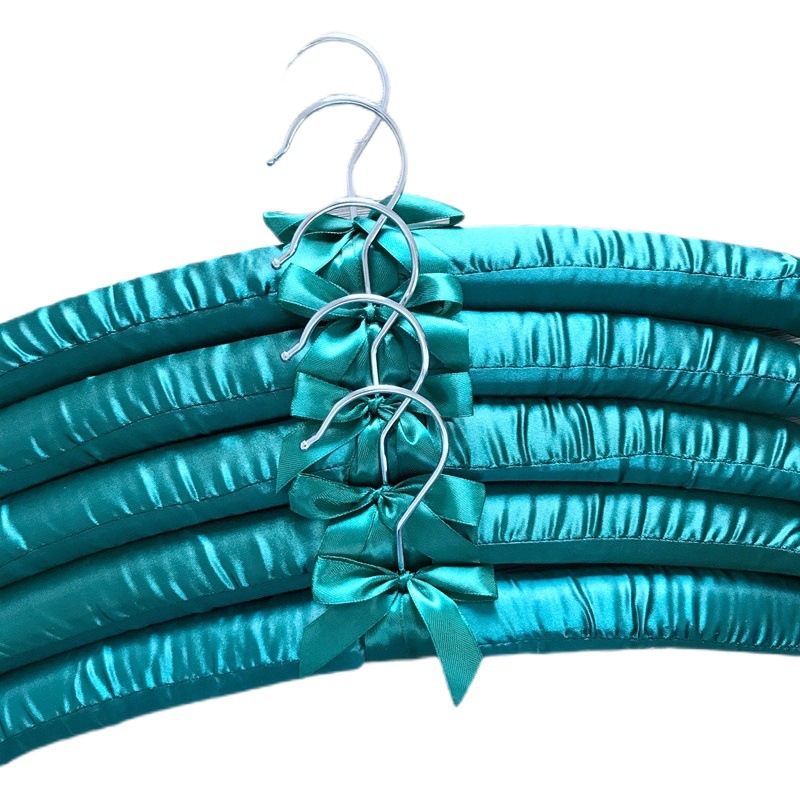 Percha de tela de seda tela percha esponja percha Home Hotel ropa suspensión fábrica al por mayor