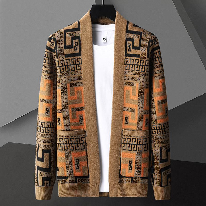 Para el comercio electrónico en el extranjero AliExpress entrega de una sola pieza 2023 nuevo suéter de punto abrigo de hombre WE23842