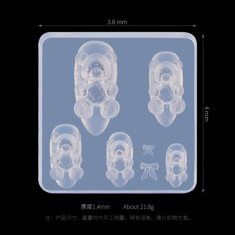 Molde de silicona para uñas transfronterizas, encaje francés, dibujos animados, flores, tulipanes, mariposas, uñas, joyas, herramientas al por mayor