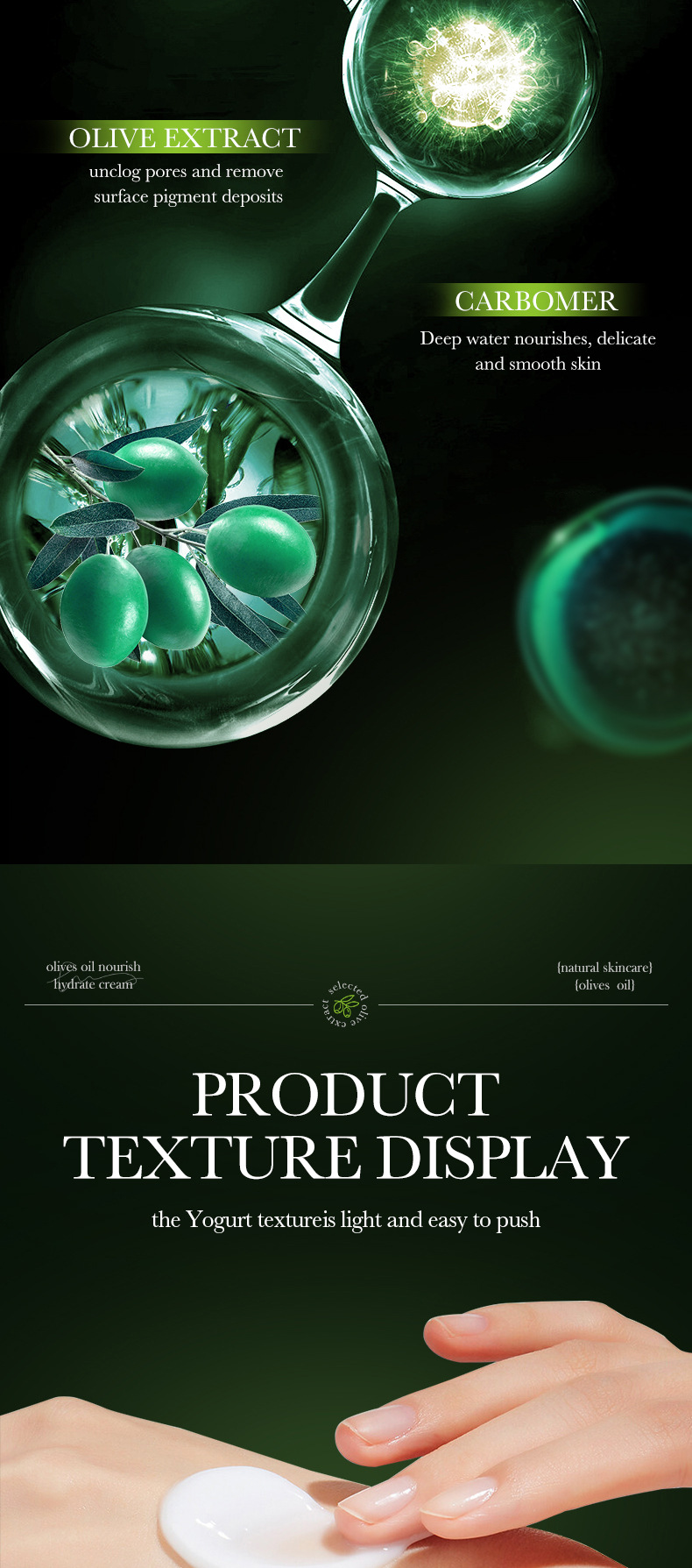 ZOZU All Olive Oil Nourishing&Moisturizing Cream Feuchtigkeitsspendende Gesichtscreme_voghion.com