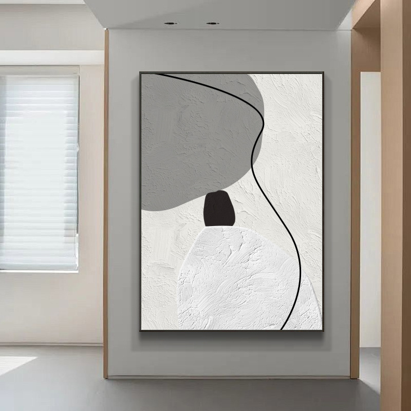 2025新款玄关装饰画现代轻奢高级感客厅入户挂画抽象简约壁画|undefined