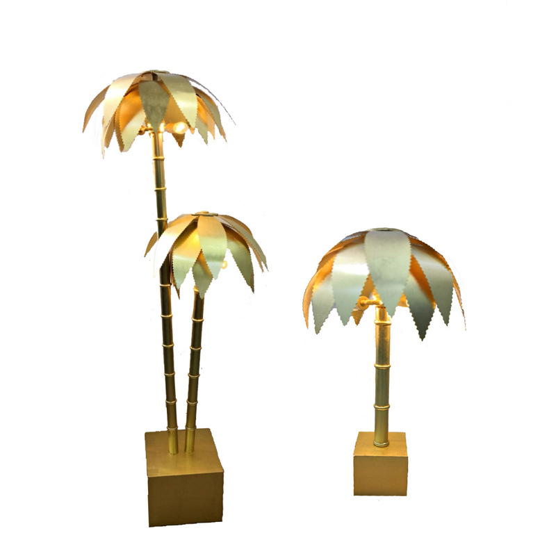 Post-modern coconut tree luxury sales office model room hall floor lamp designer living room hotel high-end floor lamp