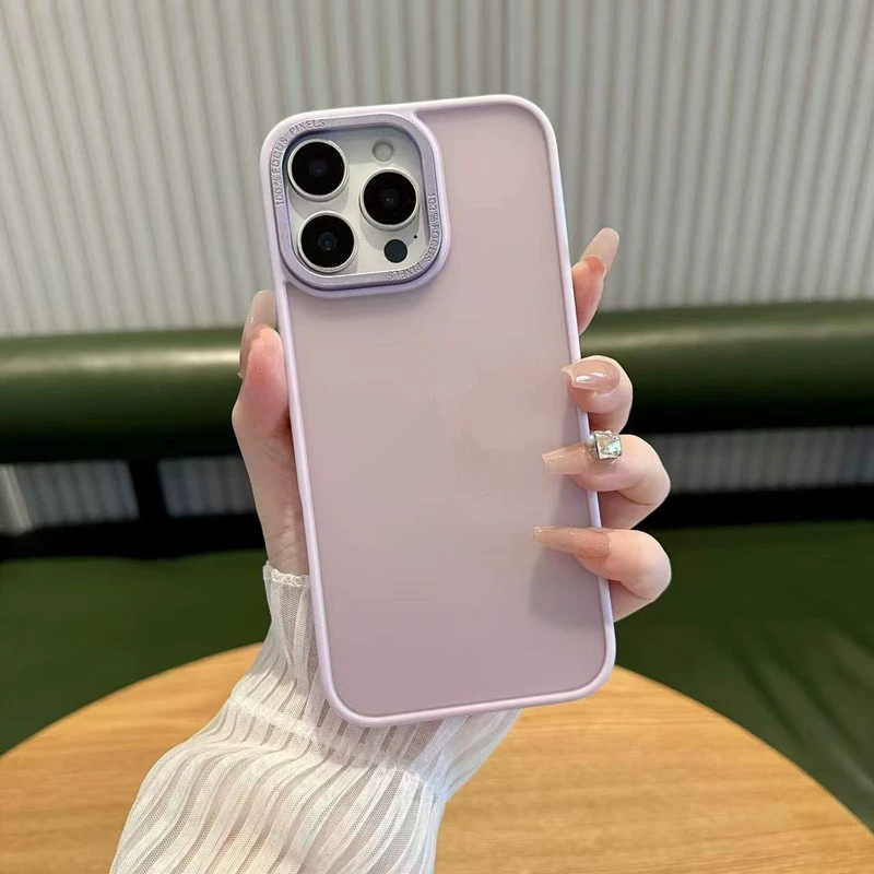 Яблоко, совместим с iPhone 16, чехол для телефона pro, матовый металлический защитный кейс