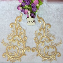 B 26951 Gold Thread Floral Embroidery ��ɴͷɴ���� ����