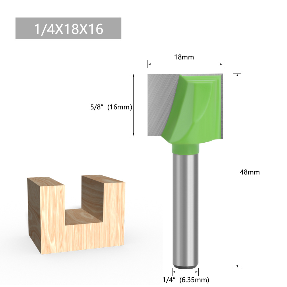 1/4 mango de limpieza inferior cuchillo fresco verde mesa de fresado inferior cuchillo de corte máquina de corte cabeza de corte de carpintería directa de fábrica cortador de fresado