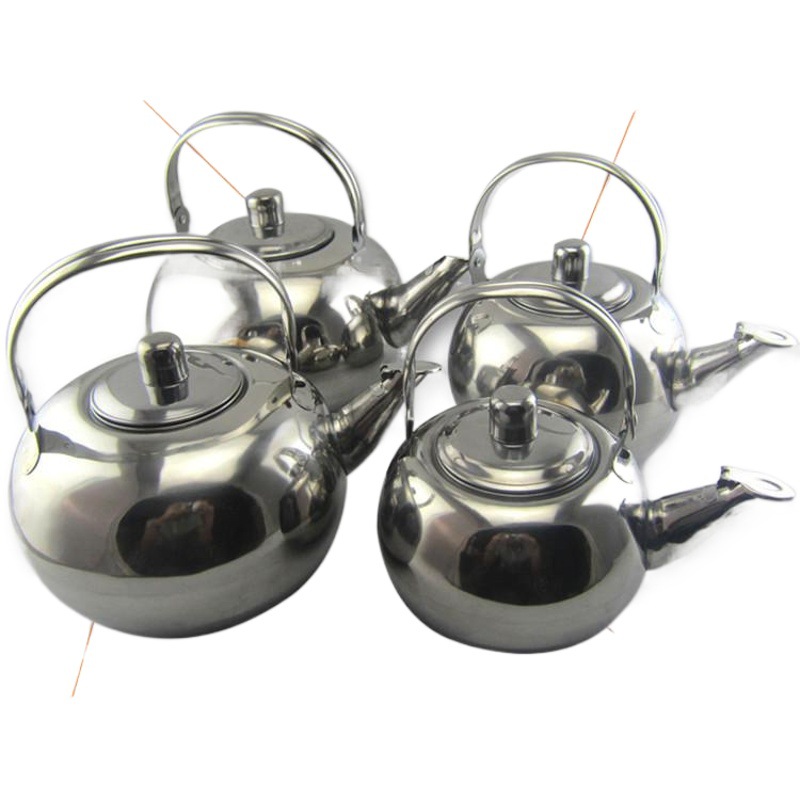 Factory wholesale stainless steel kettle 14-20cm exquisite pot/teapot/with tea compartment/gold-plated spherical pot kettle
