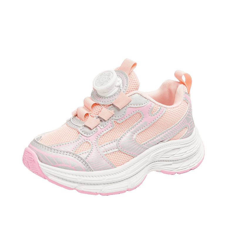 Calzado deportivo para niños Primavera y otoño Zapatos de papá para niñas coreanas Ligero antideslizante Zapatos casuales para niños de mediana edad y niños al por mayor de moda