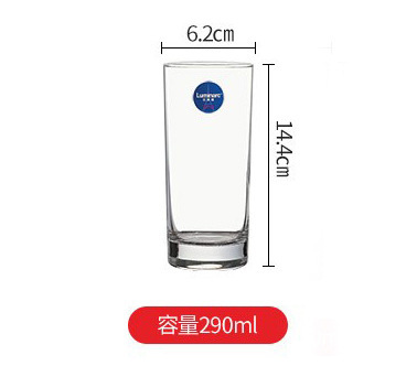 Copa cuadrada de vidrio lemeiya hogar engrosada taza de té taza de agua de vidrio reforzado conjunto taza de beber transparente