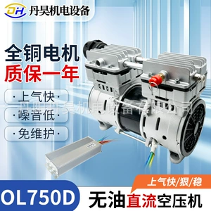 Danhao Electromechanical Ol750D DC yağsız hava kompressoru DC24V48V səssiz porşenli oksigen generatoru