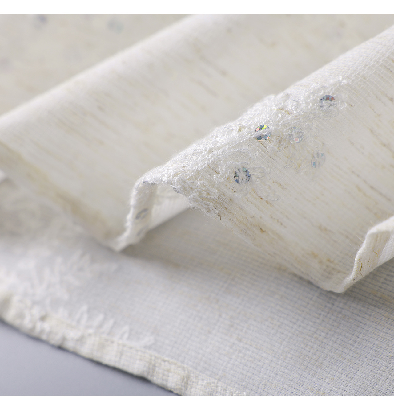 Đầm maxi nữ không tay thêu sequin hoa trắng phong cách nghỉ dưỡng — màu sắc chi tiết 23