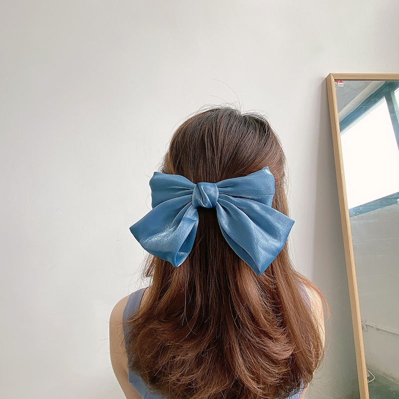 30g Weight Hair Clip Hair Accessories Type 1 Piece Quantity Holiday, Daily Occasion Bow Knot Pattern Women's Gender Sweet, Simple Style Style Women's Sweet Simple Style Bow Knot Cloth Hair Clip 2