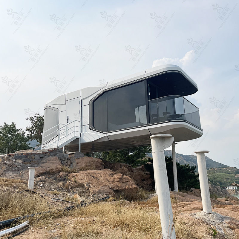 Villa contenedor camping espacio cápsula tecnología sueño simple casa integrada móvil B & B Oficina Sunshine Room