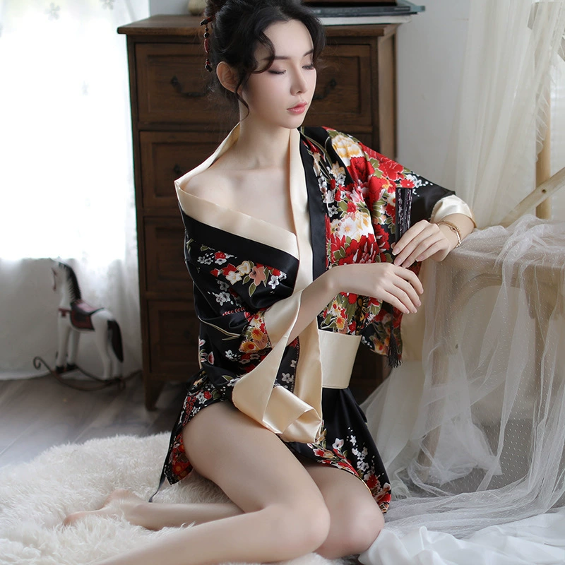 Pinxian эротическое белье сексуальный глубокий v японское кимоно милые игривые ролевые купальные костюмы женские трансграничные