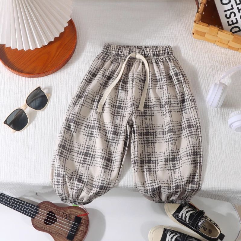 Summer Children's Anti-Mosquito Pants New Casual Breathable Thin Long Pants Korean Version Versatile Stylish Loose Cool Lantern Pants