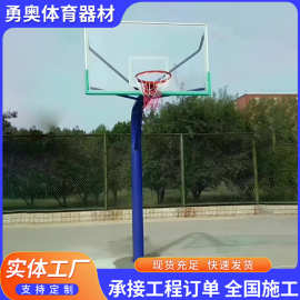 方管篮球架 室外篮球架 标准成人比赛用篮球架 地埋圆管篮球架