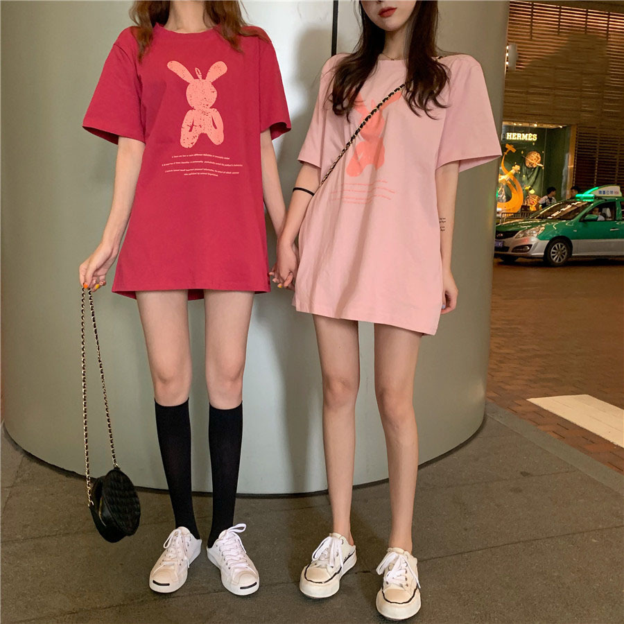 Women's T-shirt Short Sleeve T-shirts Printing Casual Rabbit display picture 1