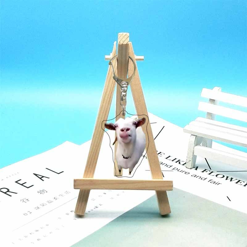 猫ミーム周辺機器面白い抽象的なかわいい面白い表現バッグ装飾アクリルキーホルダーペンダント|undefined