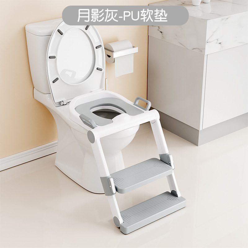 Mayorista inodoro infantil asiento de inodoro escalera espesación almacenamiento integral sin montaje marco de escalera plegable asiento auxiliar anillo de inodoro