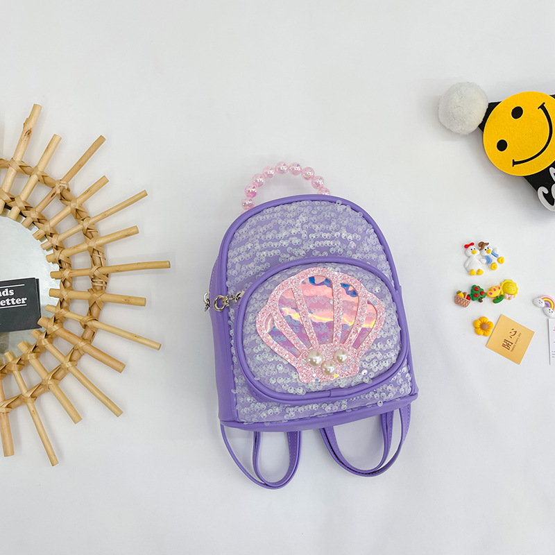 Princesa coreana niños bolsa de moda Linda niña lentejuelas mochila para 1-3 años bebé fuera pequeña mochila de moda