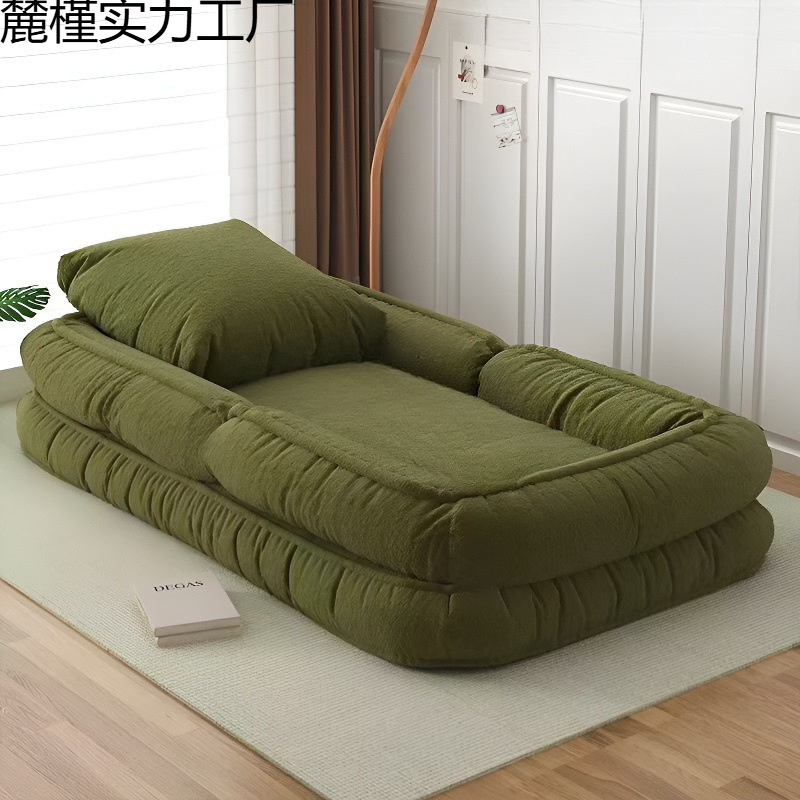 Lazy Sofa Human Doghouse Room Bedroom Small Sofa Single or Double Lazy Chair Reclining and Sleeping Folding Sofa Bed