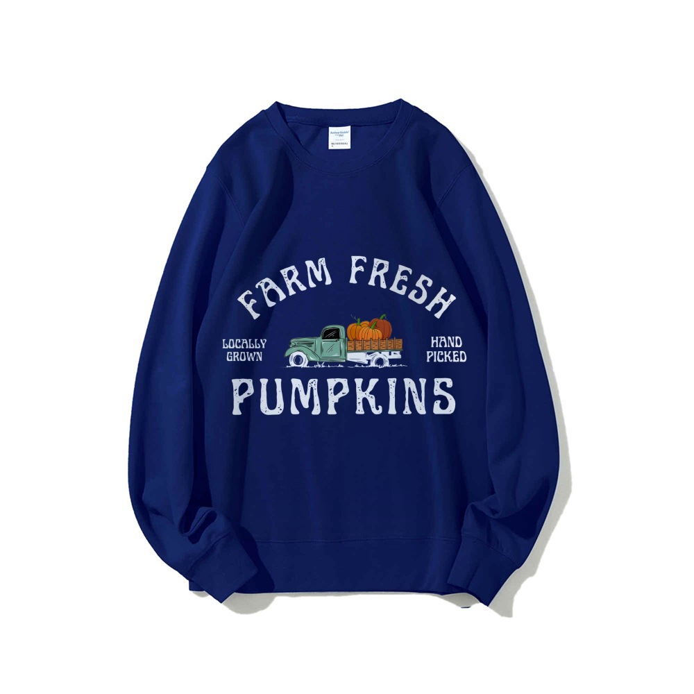 Granja Pumpkin Sweatshirt Fall Crewneck Sweatshirt Pumpk