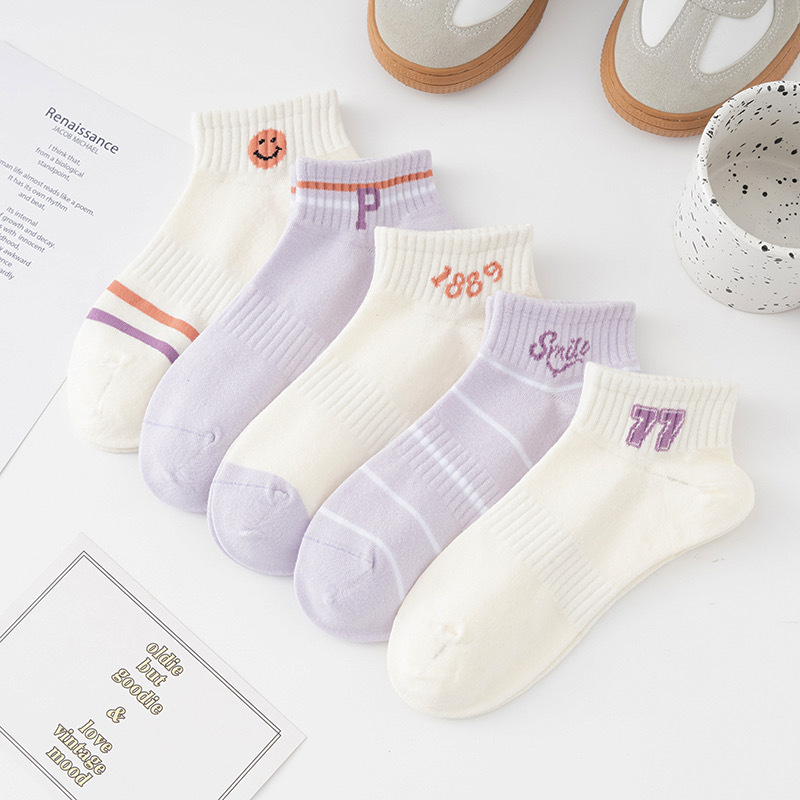 襪子女士小清新夏季薄款船襪可愛潮流百搭吸汗透氣學院風運動棉襪
