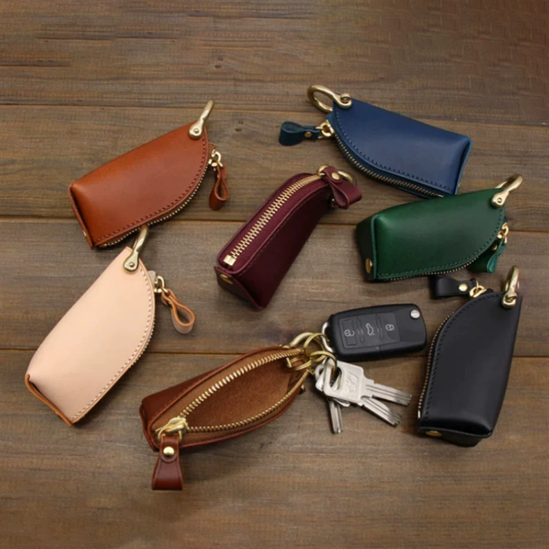 Трансграничная сумка для ключей из искусственной кожи на молнии, большая вместительная сумка для хранения ключей