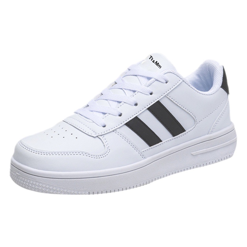 Nueva pareja zapatillas otoño casual hombres y mujeres de fondo grueso versátil blanco zapatos corrientes estudiante versátil tablero