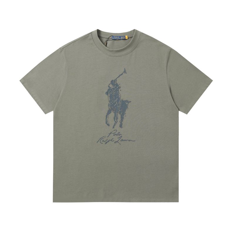 クロスボーダー ラルフローレン クラシック ベア プリント ラウンドネック 半袖 シンプル ファッション 万能 Tシャツ 男女兼用|undefined
