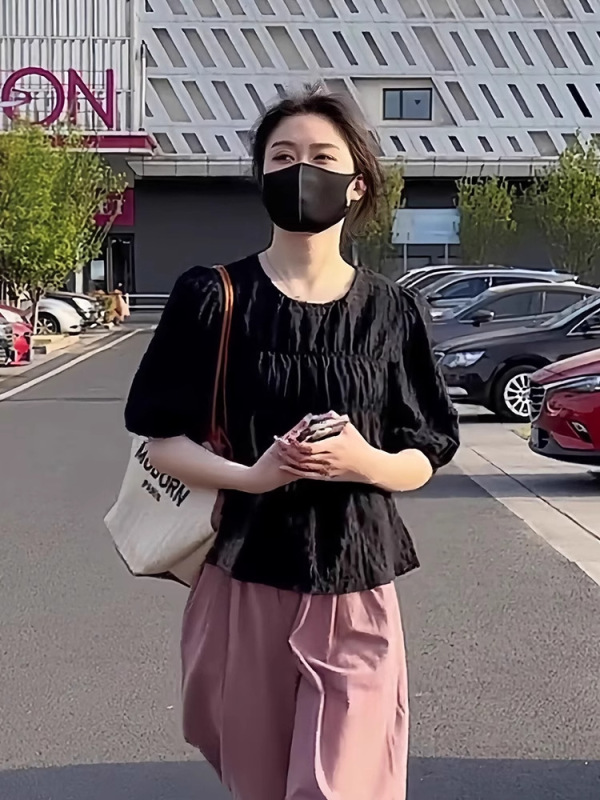 2025年新作の太った女の子向けのティースタイルの衣装一式、夏用の高級感のある小柄な痩身ツーピーススーツ|undefined