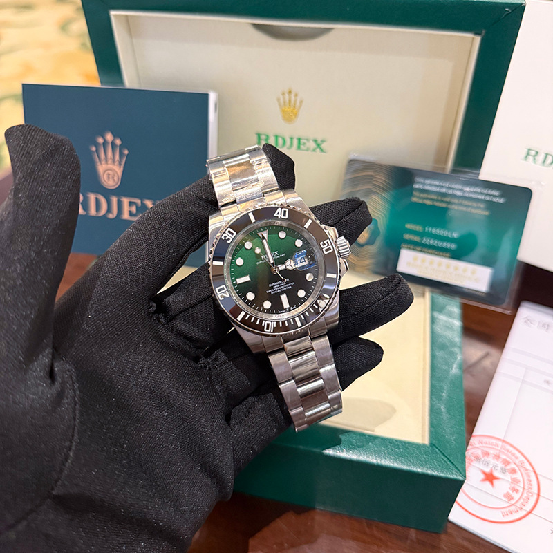 Authentic Rdjex Ghost King Series Tiktok Live Gradient Green Dial Men's Fully Automatic Fake Mechanical Watch Supply