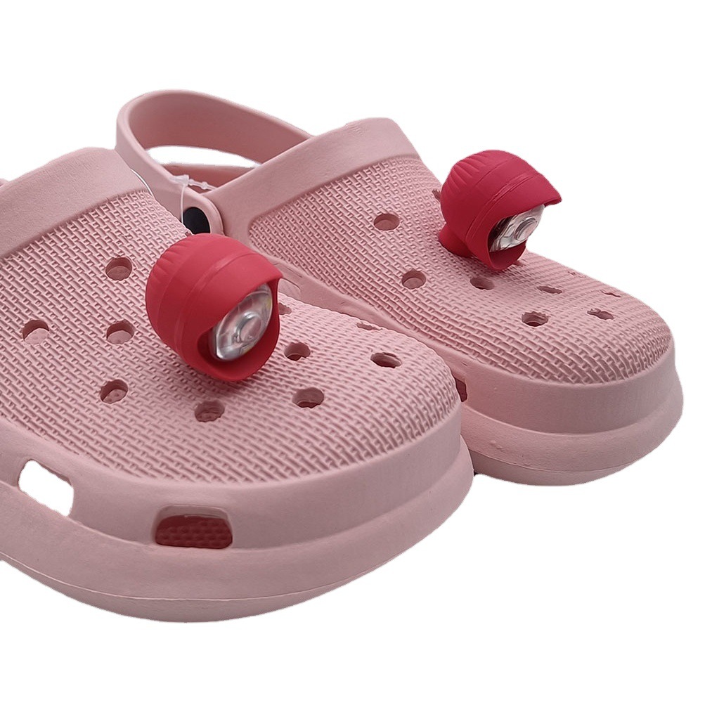 Faros para Croc agujero zapatos de luz zapato flor con luz accesorios de iluminación senderismo camping advertencia zapato luz