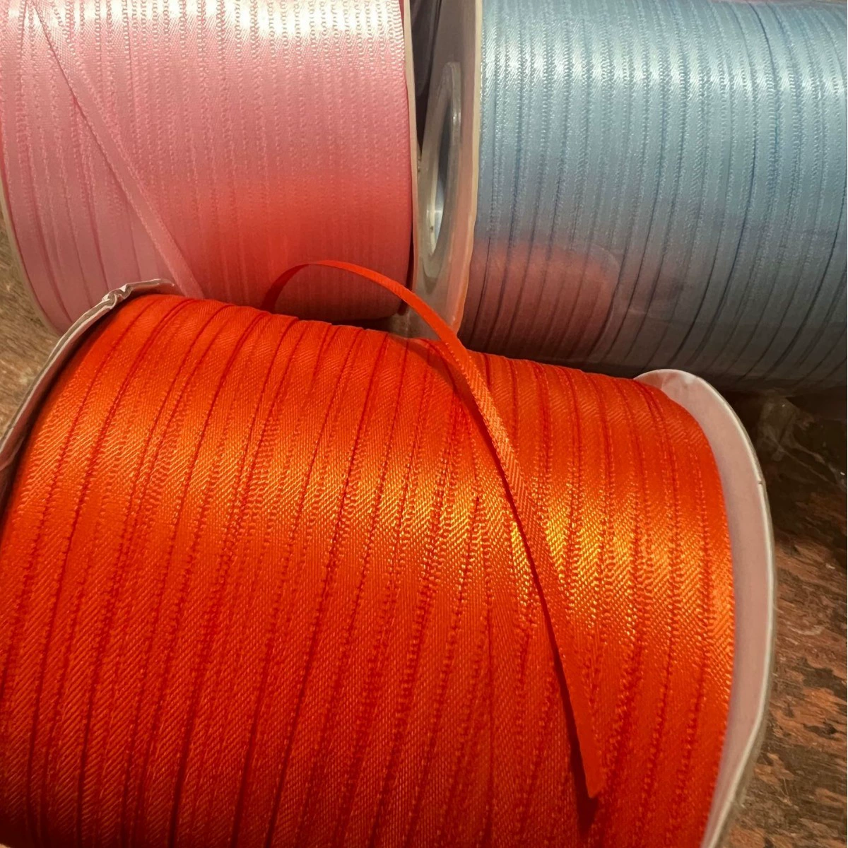 Материал ручной работы diy 3 мм ширина тонкая лента двухсторонняя полиэфирная лента для волос аксессуары для волос Декоративные закладки ленты шелк