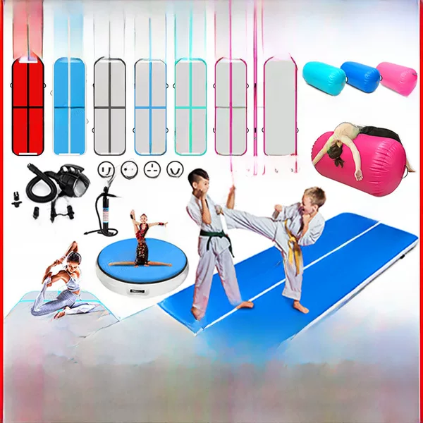 Factory Direct Sales Brushed Inflatable Mat, Taekwondo Floor Mat, Training Auxiliary Mat, Pvc Gymnastics Mat, Sit-Up Mat