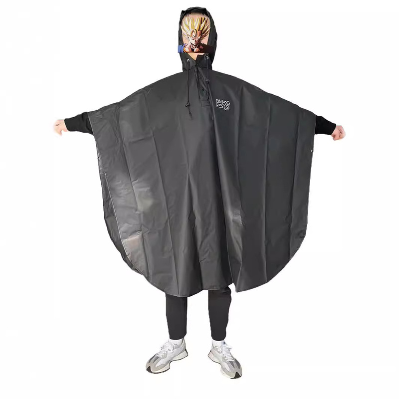 Cross-Border Japan-Korea Adult Cape-Style Football Team Raincoat Poncho Eva Eco-Friendly Material Thickened for Heavy Rain Protection