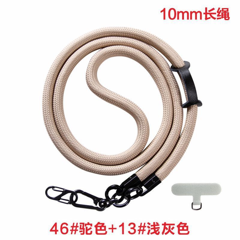 携帯電話のストラップの斜め掛けの10mmの首掛けの太い編みの携帯電話のストラップの多機能の斜め掛けのストラップのポリエステルの携帯電話のストラップ|undefined
