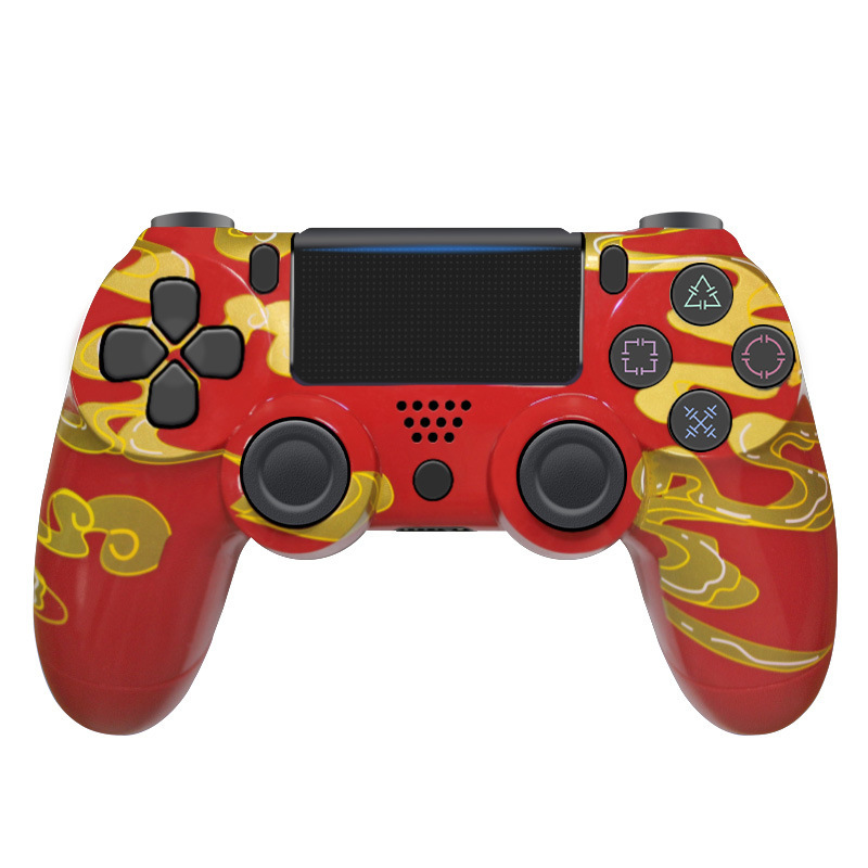 クロスボーダー爆型無線ハンドルp4ハンドル模擬六軸振動ランプP4ゲームハンドル付きコンピュータゲームハンドル|undefined