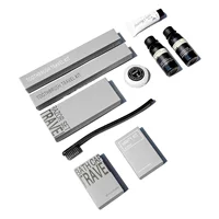 PP Grey Simple Hotel Одноразовая зубная щетка Костюм для мытья зубной пасты Проживание в семье Теплый дуб Шампунь Мыло для тела